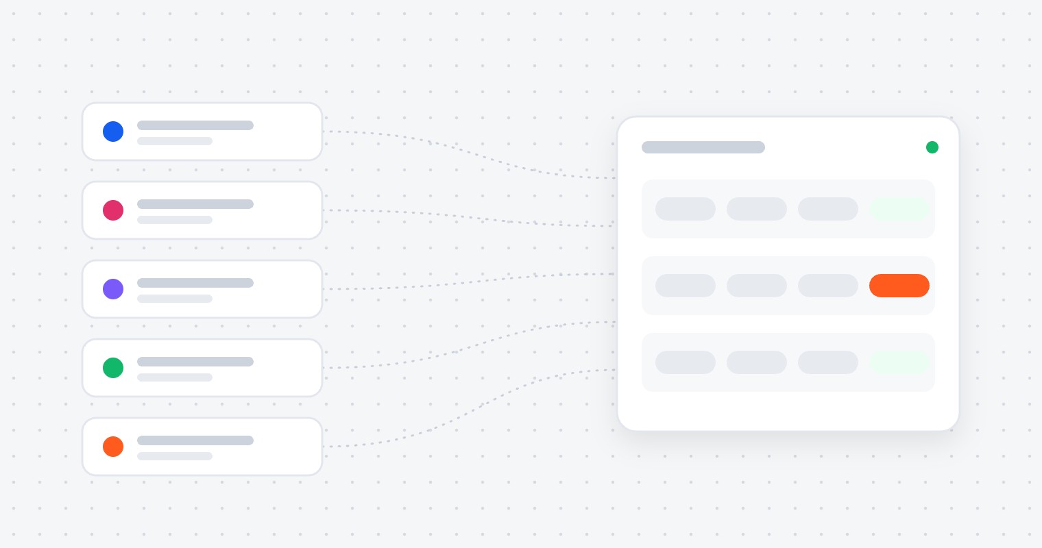 One CRM for six revenue streams — illustration